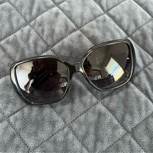 Chloe sunglasses black large round squared women